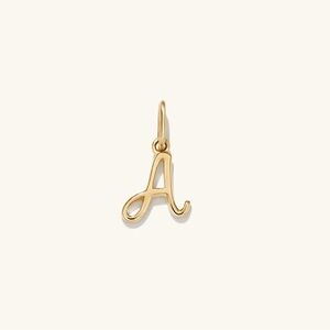 Mejuri 14k Gold Initial 'A' Pendant